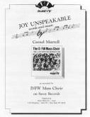 Joy Unspeakable